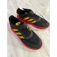 Adidas Kids Disney Mickey Mouse Black Red Yellow Strap Sneakers Shoes