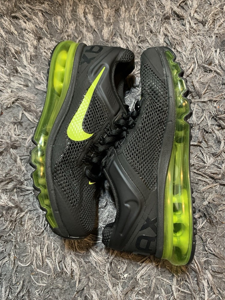 New Nike Air Max 2013 GS Black Neon Size 6Y 555426-004 Brand New