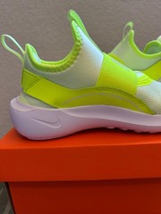 Nike Flex Runner 4 PS Barely Volt White Kids Preschool Running Shoes IF2894-700