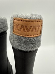 KAVAT KIDS WARM-LINED WATERPROOF GIMO RUBBER BOOTS. Size 11 US/28 EU. Black