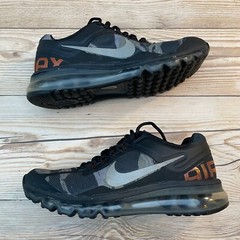 Nike Air Max 2013 Camo Black/Grey/Orange Kids Size 6Y / Women’s Size 7.5