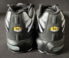 Nike Air Max Plus GS Black Metallic Silver Youth Sz 5.5y Women 7 New CD0609-018