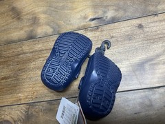 Crocs Classic Lined Clog C4 Kids Navy Blue Fuzzy Lined Slip On Shoes NWT
