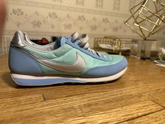 Nike Waffle Trainer Retro Blue Silver Vintage Running Shoes Youth 5.5
