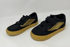 Vans Old Skool V Harry Potter Sneakers Golden Snitch Size 7.5 Toddler EUC