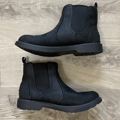 UGG Bolden Weather Boots Big Kid 6 Unisex Black Chelsea Ankle Waterproof Slip-On