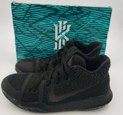 Nike Kyrie Irving 3 (GS) 2017 Sneakers Size 5Y Youth Black/Black 859466-005