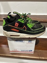 NIKE AIR MAX 90 SE GS WORLDWIDE TRAINERS – CV7665-001 – KIDS GIRLS BOYS Size 6Y