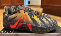 Nike Ja 3 JP GS Jurassic Park Anthracite Bright Crimson IV2627 001 Size 7Y