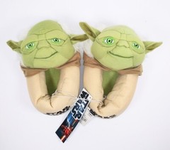 Jedi Master Yoda Officially Licensed Star Wars Lucasfilm Slip-On Slippers New