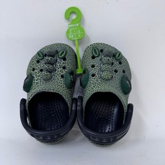 Crocs Classic I Am Scary Dino Clog Toddler Size C4 Green Dinosaur 211372-001 NWT