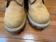 Timberland Premium Waterproof Boots Youth Size 1.5 M Wheat Gold 12709