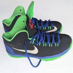 Nike KD 5 GS ‚Black Poison Green Hyper Blue Sneakers Youth 4.5