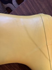 Hisea Rain Boots/Kids/Yellow Rubber Boots Youth Size 2 Little Kid/Worn To Try On