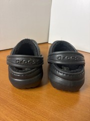 Croc Classic Lined Clogs Toddlers Size 6 Black Fleece Warm