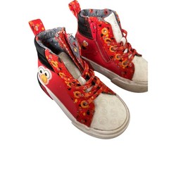 Sesame Street Elmo Sneakers Size 7 High Top Red Toddler Shoes