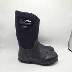 Bogs Classic High Boots Kids Black Waterproof Insulated Snow Rain Mud