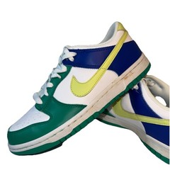 Nike Dunks Low Top Purple Lime White Green Unisex Sneakers Youth Size 7