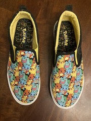 Ground UP Pokemon PIKACHU Slip-On Canvas Sneaker Shoes Unisex Youth Size 6