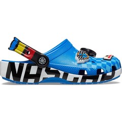 Crocs NASCAR Classic Clog Kids’ Clogs, Bright Cobalt, US Size 4 Big Kid Medium