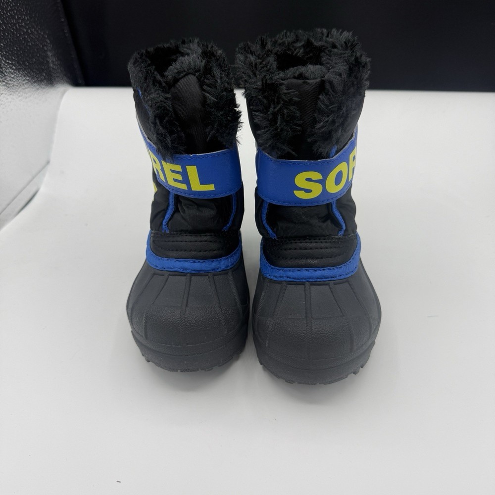 Sorel Black Kids Commander 100% Waterproof Winter Boots