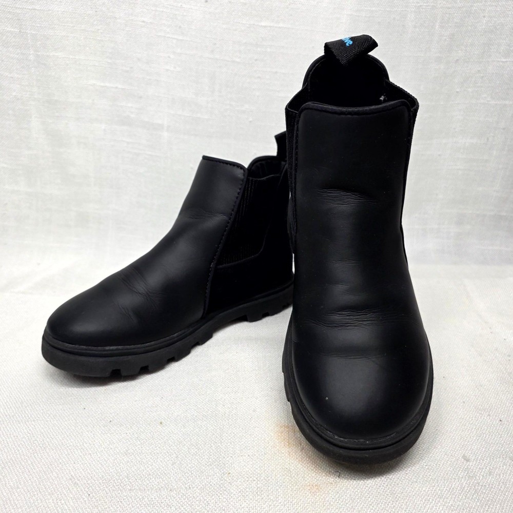 Native Kensington Treklite Boots Kids C13 Black Chelsea Slip On Lug Sole Rugged