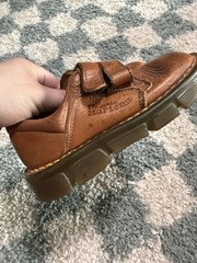 DR MARTENS MADE IN ENGLAND Double Straps Brown Leather Oxford kids size 8 shoes