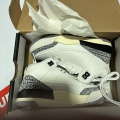 Size 10.5 (PS) – Jordan 3 Retro Low White Cement Reimagined