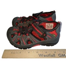 Merrell Hydro Hiker Athletic Walking Sandals Shoes MC55688 youth sz 9M Grey Red