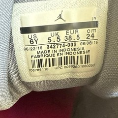 Jordan True Flight ‘Cool Grey/ Pink’ Kids Sneakers 342774-003 -SZ 6 Y