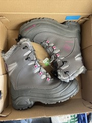 Columbia Youth Bugaboot Plus III Shoes Omni-Heat Boots Purple Girls US Size 5