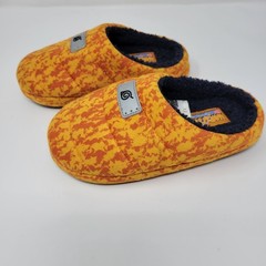 Naruto Slippers Shippuden Leaf Village Emblem Headband Style Youth Orange Sz 13