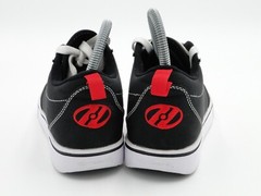 Heelys Pro 20 Black Red Canvas Lace Up Skate Sneaker Shoes HE100757 Youth 5