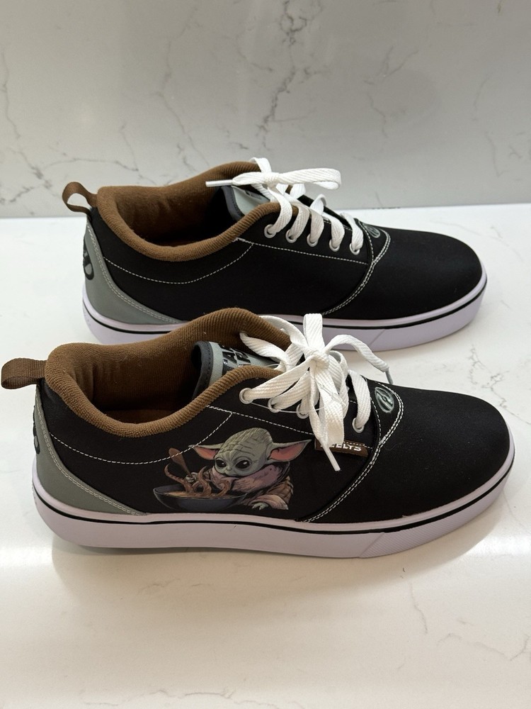 Heelys Pro 20 Prints Mandalorian Star Wars Black Bison Lily Pad Kids S 9 Sneaker