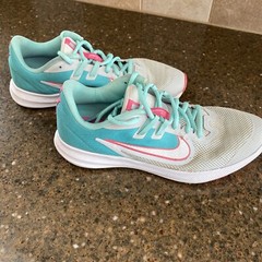 Nike Downshifter 9 „Aqua“ BV0802-001 Girls Running Shoes Size 7y~Free Shipping