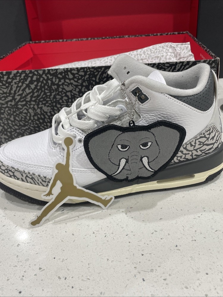 Jordan 3 Retro Hide N‘ Sneak Size 6.5y /8W Black Elephant DX6665-100