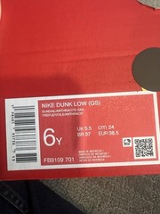Nike Dunk Low Sundial Anthracite Sail FB9109-701 Kids GS 6 Y / Women’s 7.5