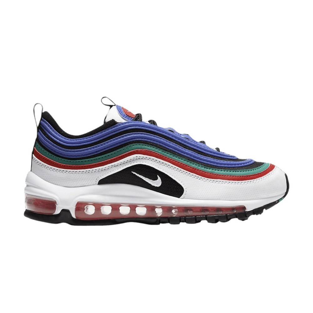 Nike Air Max 97 Multi Color Hyper Blue CW7013-100 Gradeschool Size 4.5Y