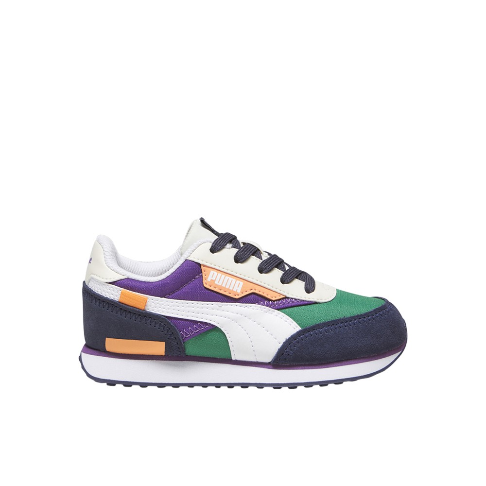 PUMA Future Rider Play On Lace Up Toddler Boys Black, Green, Purple Sneakers Ca