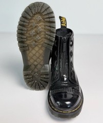 Dr. Martens Sinclair Bex Patent Leather Boots Black Youth US Size 2