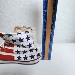 Converse Chuck Taylor All Star High Top Shoes Junior 6 USA Flag Stars Stripes