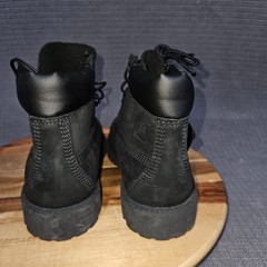 Timberland 6-Inch Premium Boots Unisex Kids Black US 3M Waterproof Lace Up