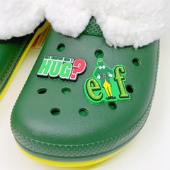 Buddy The Elf Crocs Holiday Lined Comfort-Lined Classic Clogs Kids Size J2 NEW
