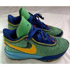 Nike LeBron 20 GS All-Star Blue Lightning Green DV3021-300 Kids Size 4.5Y
