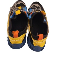 Colorful Kids Sneakers With Fun Patterns – NOVA Kids – Black Blue & Yellow
