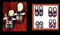 Dearfoams Memory Foam LIL’ BEAR slippers Fur Lined UNISEX: kids 2-3,8.75” length