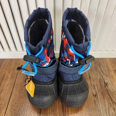 Columbia Toddler Powderbug Plus II Tree Print Size 4 Insulated Winter Snow Boots