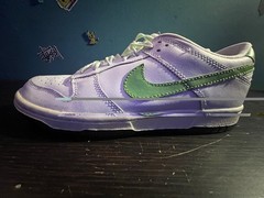 Vintage 2006 Green Bean Nike Dunk Low, Size 5.5y-7w.