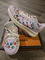 Adidas Minecraft FortaRun J Light Purple Lilac Youth Size 6 Women 7.5 JR1940