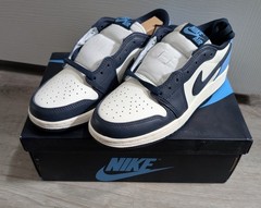 Nike Air Jordan 1 Low OG GS Obsidian UNC CZ0858-400 Youth Size 5.5Y
